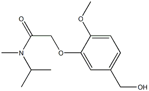 2-[5-(hydroxymethyl)-2-methoxyphenoxy]-N-methyl-N-(propan-2-yl)acetamide Struktur