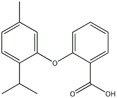 2-[5-methyl-2-(propan-2-yl)phenoxy]benzoic acid Struktur