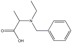 2-[benzyl(ethyl)amino]propanoic acid Struktur