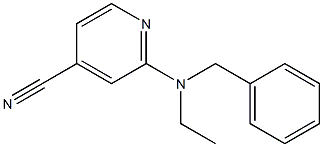 2-[benzyl(ethyl)amino]pyridine-4-carbonitrile Struktur