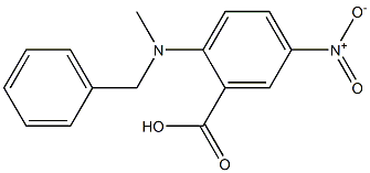 2-[benzyl(methyl)amino]-5-nitrobenzoic acid Struktur