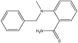 2-[benzyl(methyl)amino]benzene-1-carbothioamide Struktur