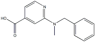 2-[benzyl(methyl)amino]pyridine-4-carboxylic acid Struktur