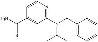 2-[benzyl(propan-2-yl)amino]pyridine-4-carbothioamide Struktur