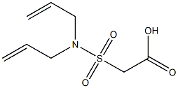 2-[bis(prop-2-en-1-yl)sulfamoyl]acetic acid Struktur