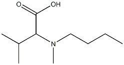 2-[butyl(methyl)amino]-3-methylbutanoic acid Struktur