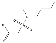 2-[butyl(methyl)sulfamoyl]acetic acid Struktur