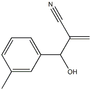 2-[hydroxy(3-methylphenyl)methyl]prop-2-enenitrile Struktur