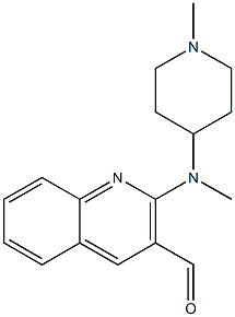 2-[methyl(1-methylpiperidin-4-yl)amino]quinoline-3-carbaldehyde Struktur