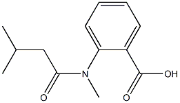 2-[methyl(3-methylbutanoyl)amino]benzoic acid Struktur