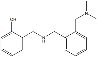 2-{[({2-[(dimethylamino)methyl]phenyl}methyl)amino]methyl}phenol Struktur