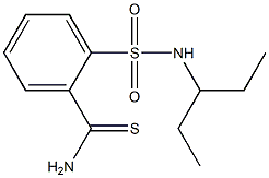 2-{[(1-ethylpropyl)amino]sulfonyl}benzenecarbothioamide Struktur