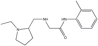 2-{[(1-ethylpyrrolidin-2-yl)methyl]amino}-N-(2-methylphenyl)acetamide Struktur