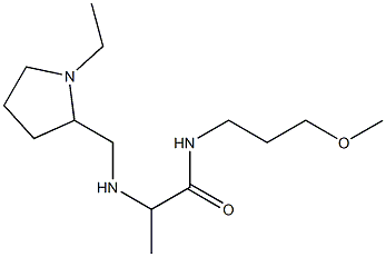 2-{[(1-ethylpyrrolidin-2-yl)methyl]amino}-N-(3-methoxypropyl)propanamide Struktur