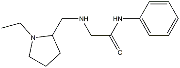 2-{[(1-ethylpyrrolidin-2-yl)methyl]amino}-N-phenylacetamide Struktur