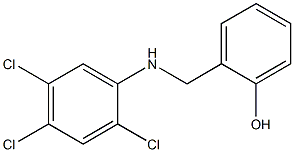 2-{[(2,4,5-trichlorophenyl)amino]methyl}phenol Struktur