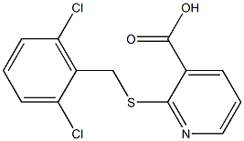 2-{[(2,6-dichlorophenyl)methyl]sulfanyl}pyridine-3-carboxylic acid Struktur