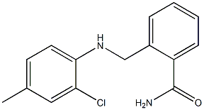 2-{[(2-chloro-4-methylphenyl)amino]methyl}benzamide Struktur