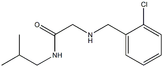 2-{[(2-chlorophenyl)methyl]amino}-N-(2-methylpropyl)acetamide Struktur