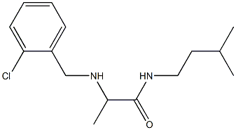 2-{[(2-chlorophenyl)methyl]amino}-N-(3-methylbutyl)propanamide Struktur