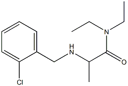 2-{[(2-chlorophenyl)methyl]amino}-N,N-diethylpropanamide Struktur