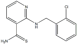 2-{[(2-chlorophenyl)methyl]amino}pyridine-3-carbothioamide Struktur