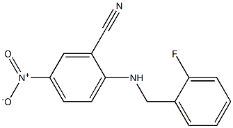 2-{[(2-fluorophenyl)methyl]amino}-5-nitrobenzonitrile Struktur