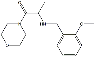 2-{[(2-methoxyphenyl)methyl]amino}-1-(morpholin-4-yl)propan-1-one Struktur