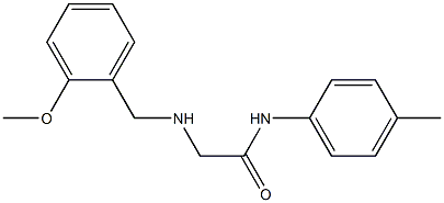 2-{[(2-methoxyphenyl)methyl]amino}-N-(4-methylphenyl)acetamide Struktur