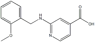 2-{[(2-methoxyphenyl)methyl]amino}pyridine-4-carboxylic acid Struktur