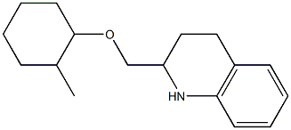 2-{[(2-methylcyclohexyl)oxy]methyl}-1,2,3,4-tetrahydroquinoline Struktur