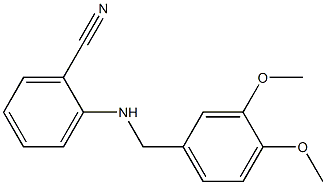 2-{[(3,4-dimethoxyphenyl)methyl]amino}benzonitrile Struktur