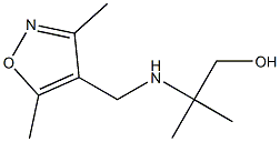 2-{[(3,5-dimethyl-1,2-oxazol-4-yl)methyl]amino}-2-methylpropan-1-ol Struktur