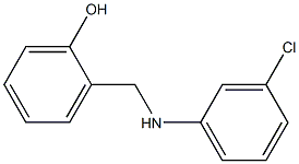 2-{[(3-chlorophenyl)amino]methyl}phenol Struktur