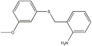 2-{[(3-methoxyphenyl)sulfanyl]methyl}aniline Struktur