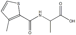 2-{[(3-methylthien-2-yl)carbonyl]amino}propanoic acid Struktur