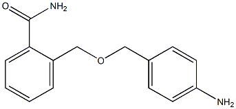 2-{[(4-aminophenyl)methoxy]methyl}benzamide Struktur