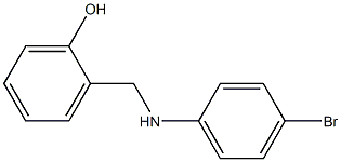 2-{[(4-bromophenyl)amino]methyl}phenol Struktur