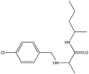 2-{[(4-chlorophenyl)methyl]amino}-N-(pentan-2-yl)propanamide Struktur