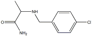 2-{[(4-chlorophenyl)methyl]amino}propanamide Struktur