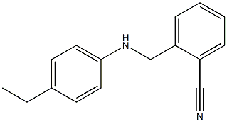 2-{[(4-ethylphenyl)amino]methyl}benzonitrile Struktur