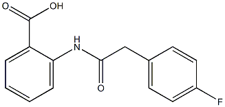 2-{[(4-fluorophenyl)acetyl]amino}benzoic acid Struktur