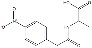 2-{[(4-nitrophenyl)acetyl]amino}propanoic acid Struktur