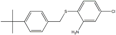 2-{[(4-tert-butylphenyl)methyl]sulfanyl}-5-chloroaniline Struktur