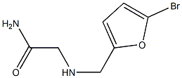 2-{[(5-bromo-2-furyl)methyl]amino}acetamide Struktur