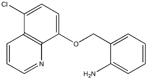 2-{[(5-chloroquinolin-8-yl)oxy]methyl}aniline Struktur