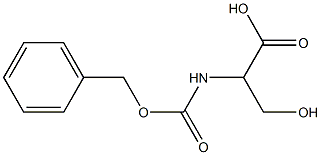 2-{[(benzyloxy)carbonyl]amino}-3-hydroxypropanoic acid Struktur