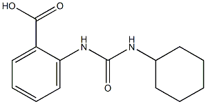 2-{[(cyclohexylamino)carbonyl]amino}benzoic acid Struktur