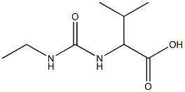 2-{[(ethylamino)carbonyl]amino}-3-methylbutanoic acid Struktur