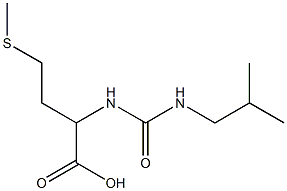 2-{[(isobutylamino)carbonyl]amino}-4-(methylthio)butanoic acid Struktur